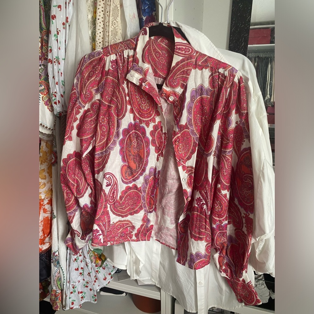 No name linen blouse